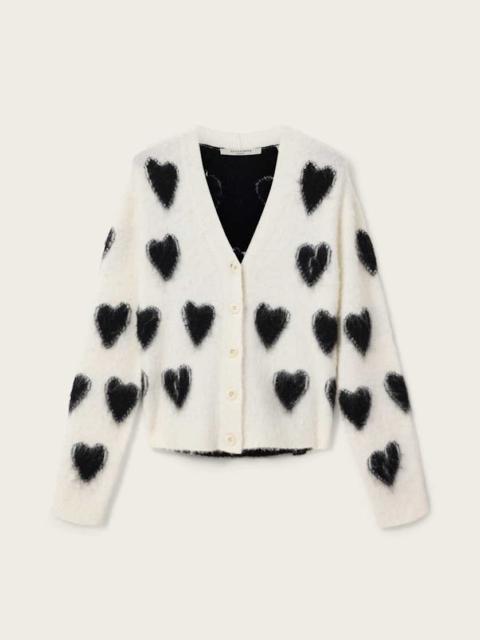 SCATTER HEART CARDIGAN