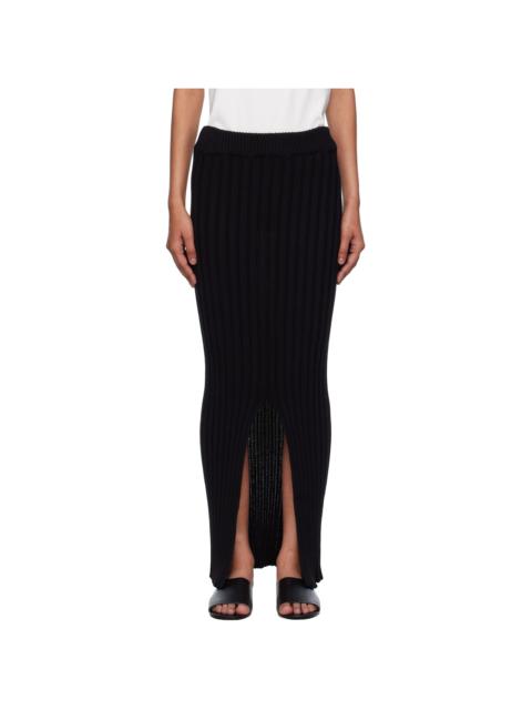 Black Macau Midi Skirt