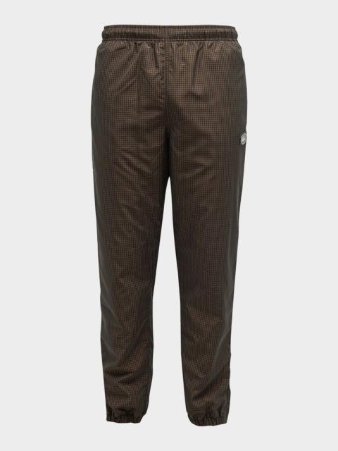 Men's Water-Repellent Check Track Pants