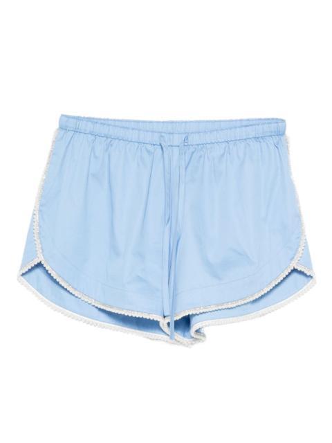 beaded-trim shorts