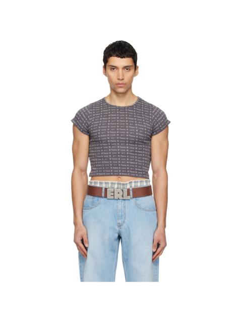 Gray Jacquard Baby T-shirt