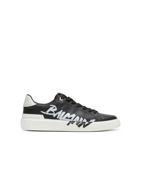 B-Court printed leather sneakers