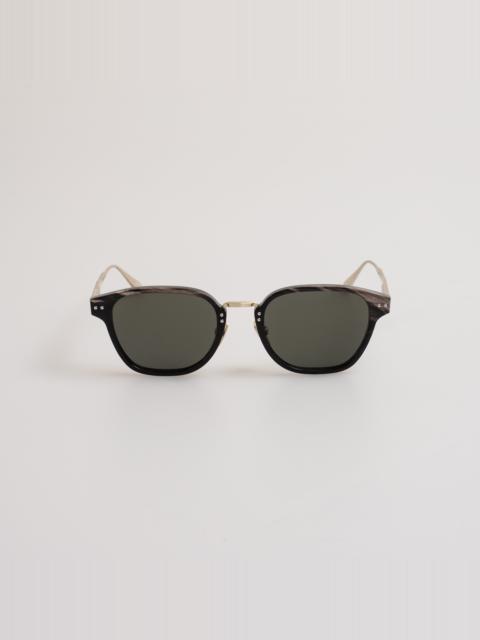 Jeffrey Sunglasses in Buffalo Horn and 925 Sterling Silver