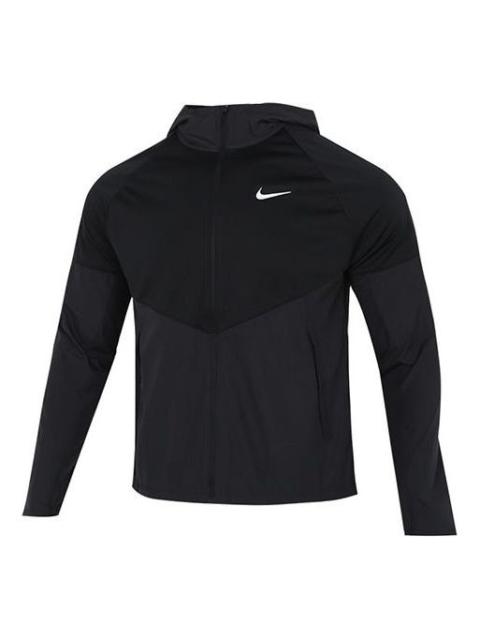 Nike M Nk TF Turf Rpl Miler Jacket hooded Cardigan Zipper Windproof Splicing Black DH6682-010