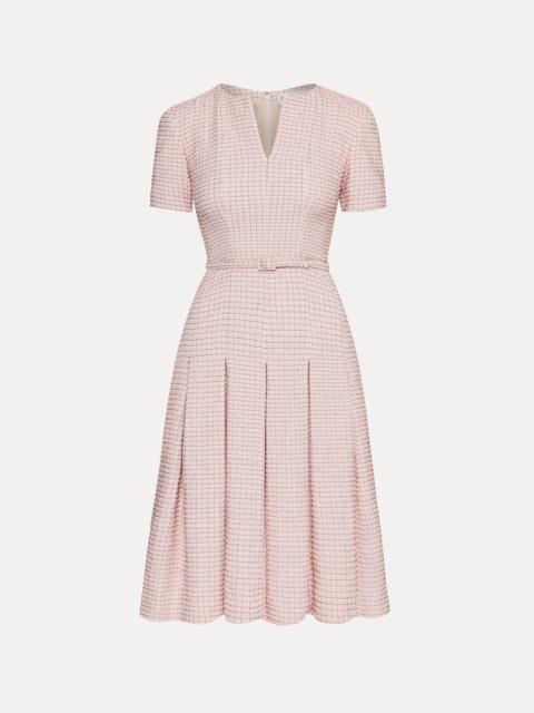 LUREX CHECK TWEED DRESS