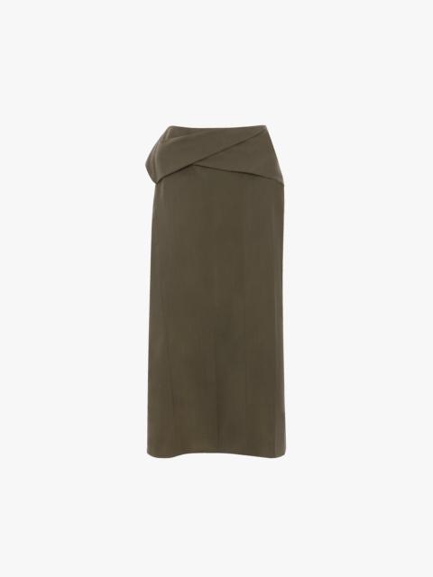 Wrap Skirt In Sage Melange
