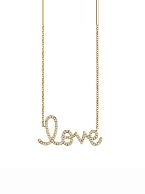 MEDIUM LOVE SCRIPT NECKLAC