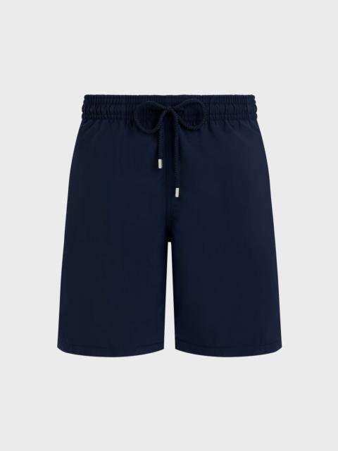 Men Long Swim Trunks Solid