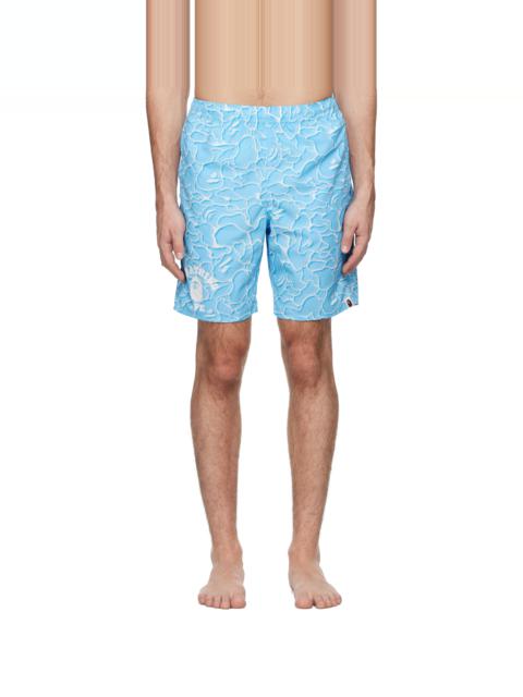 Blue ABC Sea Surface Camo Shorts