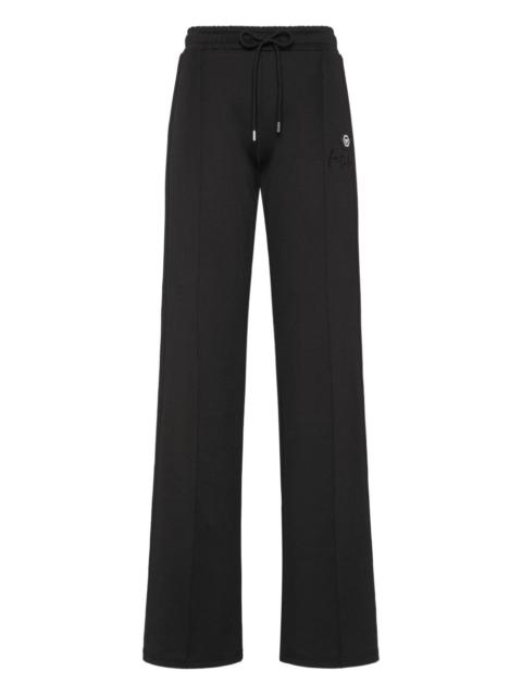side-stripe logo-plaque track pants