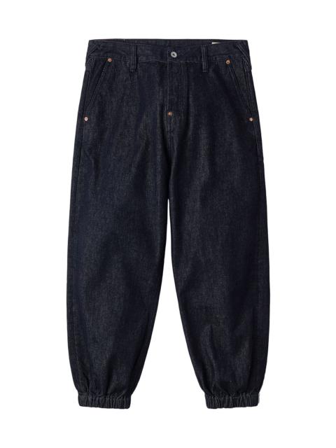 Daruma and Wheel of Wisdom Daicock Print Loose Fit Denim Joggers