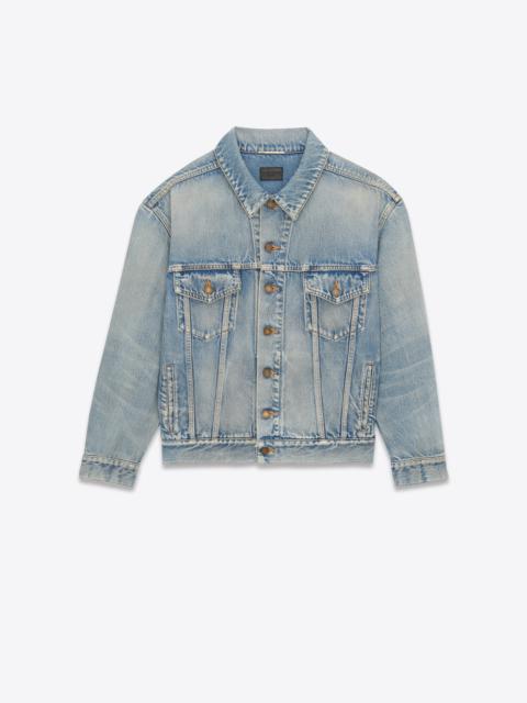 oversized jacket in sunny sky blue denim