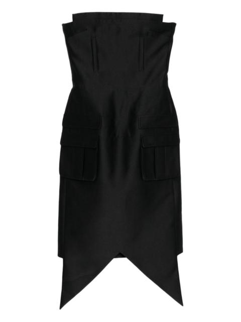 asymmetric-hem dress