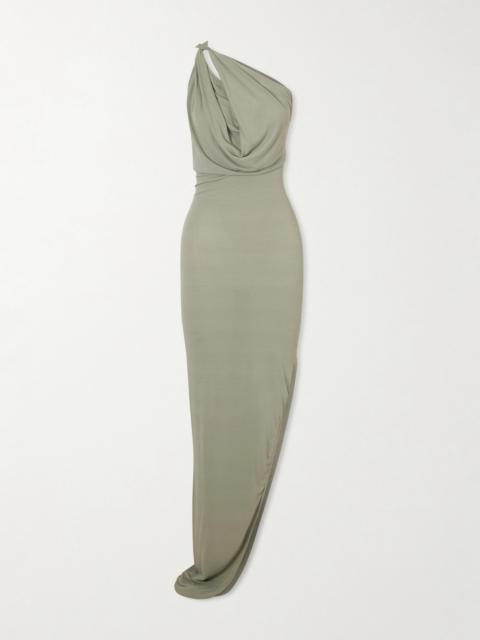 Aaliyah One-shoulder Jersey Gown