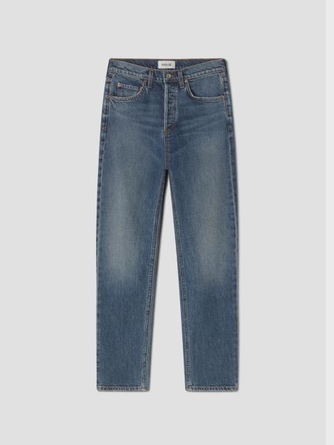 90'S PINCH WAIST HIGH RISE STRAIGHT LONG (COMFORT STRETCH) IN OVERCAST