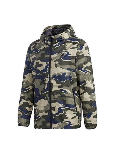 adidas Mh Wb Camo Camouflage Sports Hooded Jacket Asia Edition Camouflage GF3966