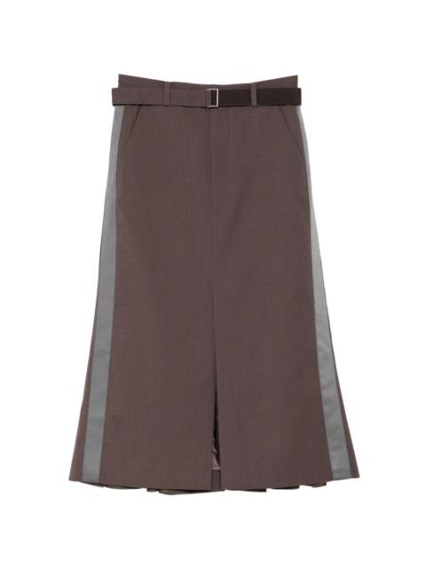 belted panel skirt