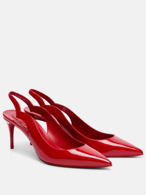 Hot Chick 70 patent leather slingback pumps