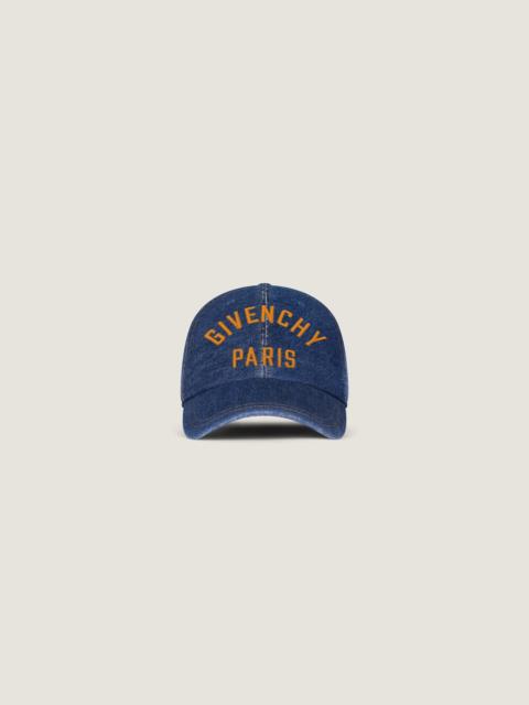 GIVENCHY EMBROIDERED CAP IN DENIM