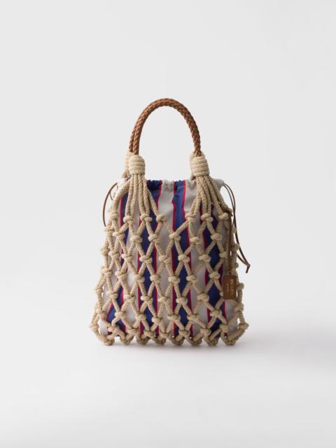 Medium cotton macramé bag
