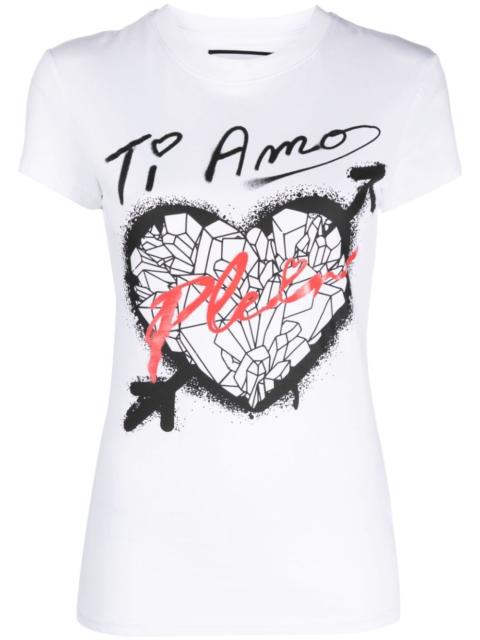 Sexy Pure Fit heart-print T-shirt