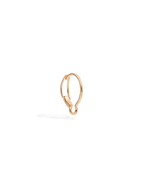 ROSE GOLD HOOP CHARM HOLDER EARRING