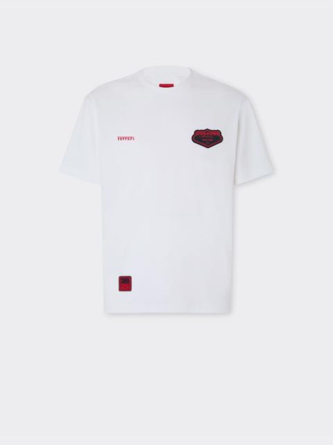 Cotton T-shirt with Ferrari logo