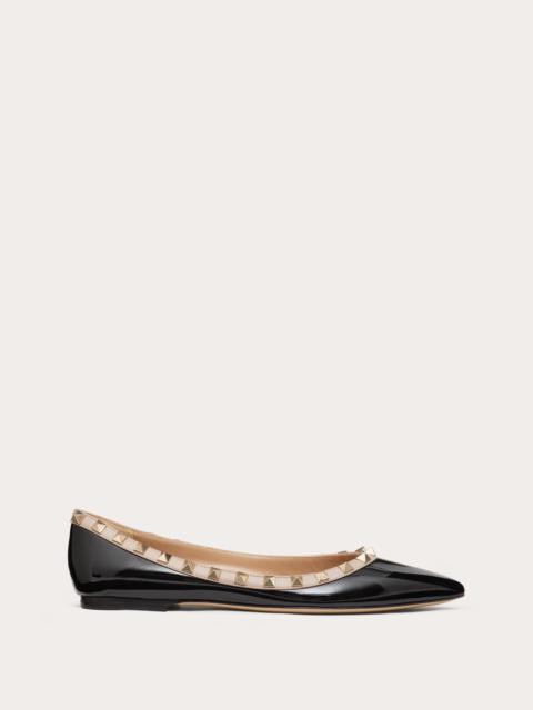 PATENT ROCKSTUD BALLET FLAT