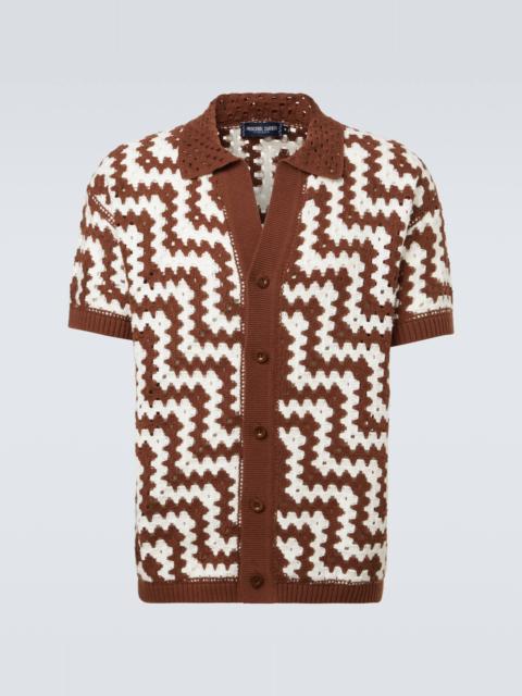 Pinto crochet cotton cardigan