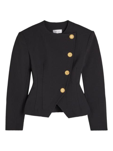 gold-tone button jacket