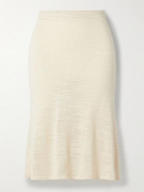Jesto silk-blend skirt Beige