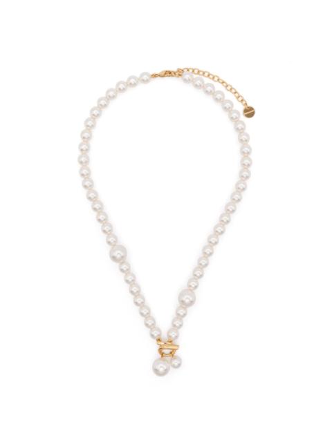 pearl-embellished necklace