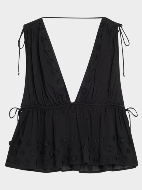 Anya Plunge V-Neck Coverup Top