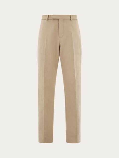 Cotton cashmere chinos