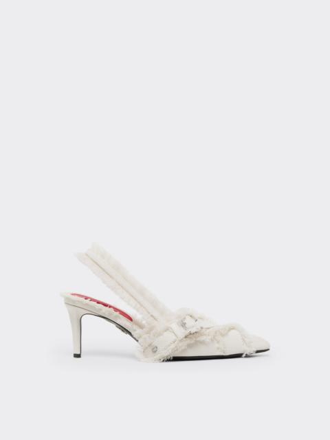 Canvas slingback shoe