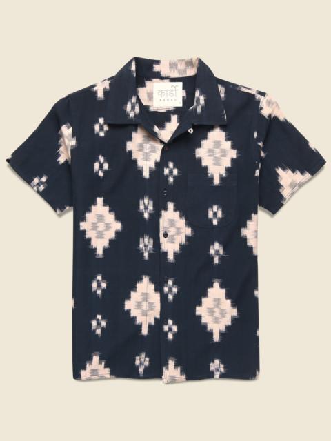 Handwoven Ikat Shirt - Black