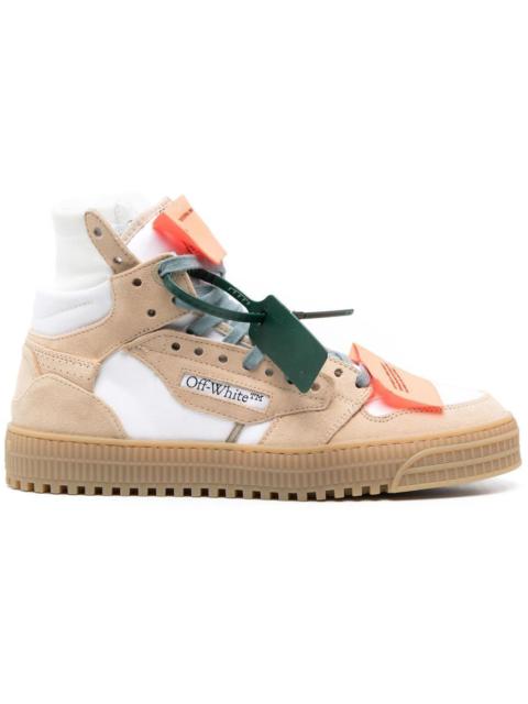 OFF-WHITE 3.0 Off Court High-Top Sneakers White Sand Suede