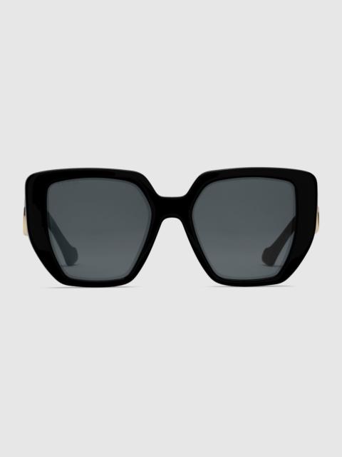 Rectangular-frame sunglasses