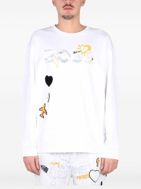 graphic-print sweatshirt