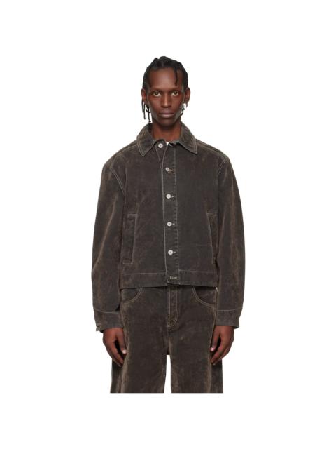 Khaki 'The Mirada de-Nîmes' Denim Jacket