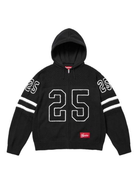 Sport "SS 25 - Black" zip-up hoodie