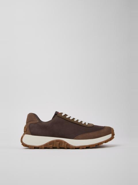 Brown Nubuck Sneakers for Men.
