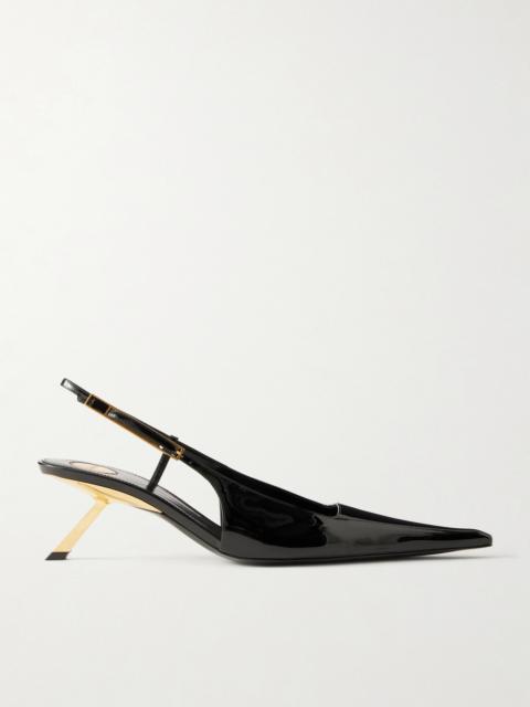 Lee Patent-leather Slingback Pumps