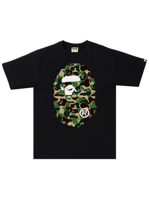 BAPE ABC Camo Big Ape Head Tee 'Black/Green'