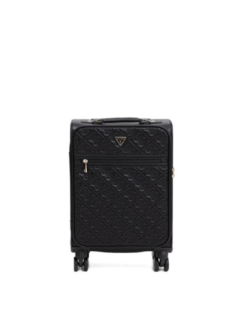 quilted embossed luggage