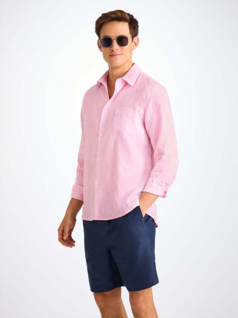 Men's Shirt Monaco Linen Bubble Gum