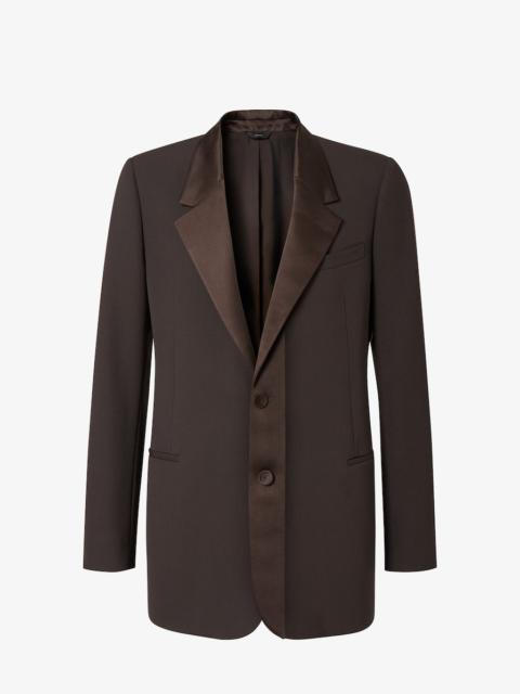 Jacket Brown wool crêpe blazer