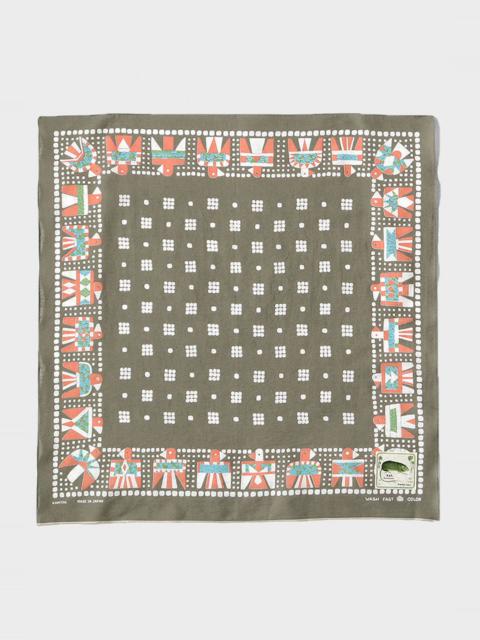 Fastcolor Selvedge Bandanna (Thunderbird) - Khaki
