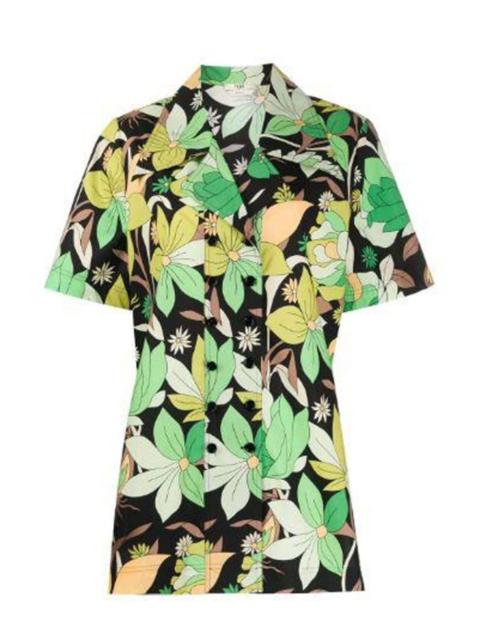 Floral Print Short Sleeve Shirt
