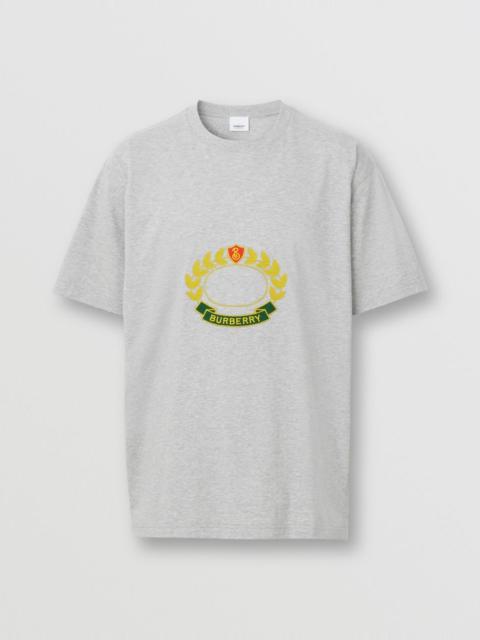 Oak Leaf Crest Cotton Oversized T-shirt